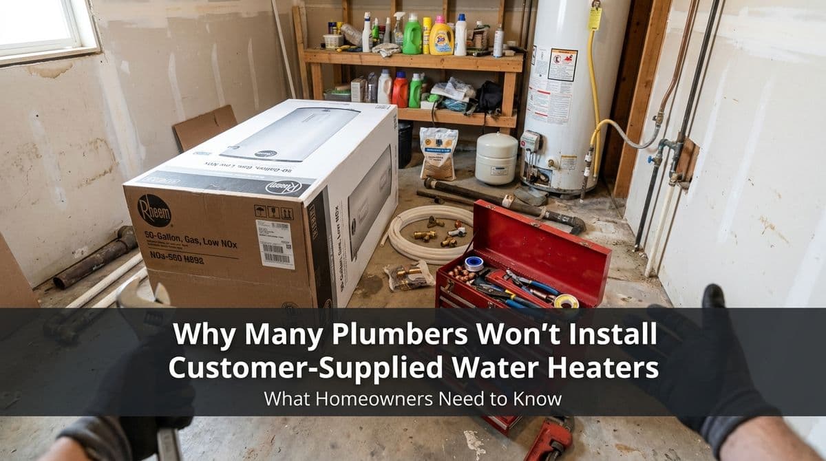 Featured post - Why Many Plumbers Won’t Install Customer-Supplied Water Heaters